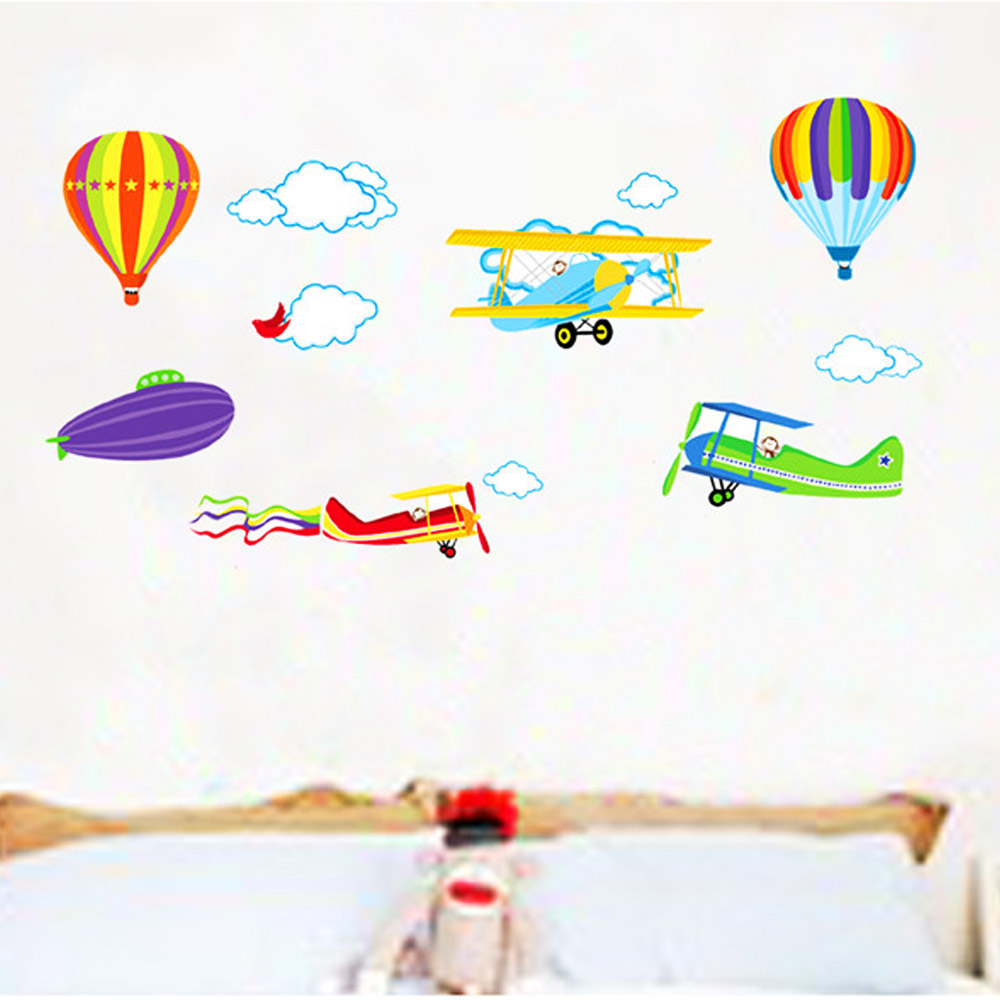 Hot Ballons and Flights Wall Decal Sticker