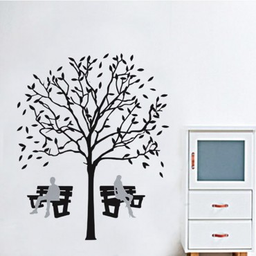 Black Tree Wall Decal Sticker JM7022