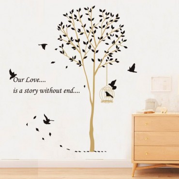 Our Love is a story without end Tree wall decal sticker