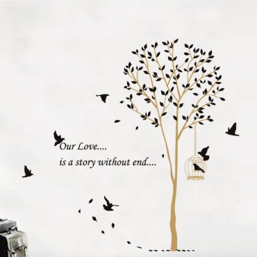 Our Love is a story without end Tree wall decal sticker