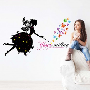 Butterfly Fairy Wall Decal Sticker JM8358