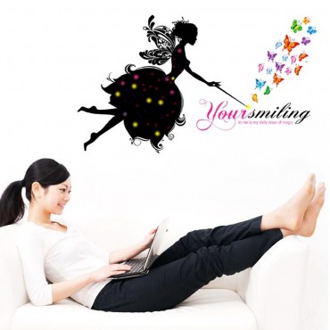 Butterfly Fairy Wall Decal Sticker JM8358