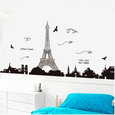 Eiffel Tower Paris City Wall Decal Sticker KK049