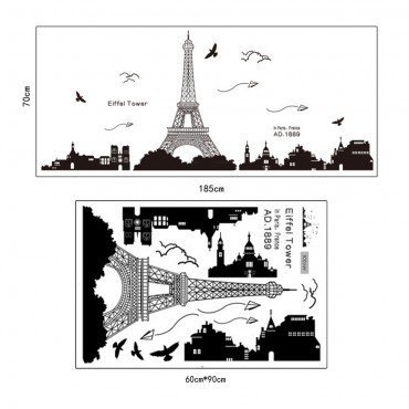 Eiffel Tower Paris City Wall Decal Sticker KK049