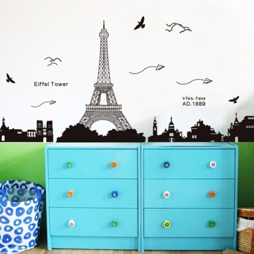 Eiffel Tower Paris City Wall Decal Sticker KK049