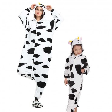 Cow Costume Pajama Onesie Kigurumi Jumpsuit