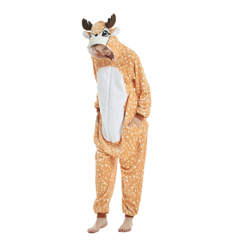 Elk Costume Pajama Onesie Kigurumi Jumpsuit