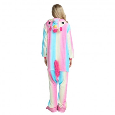 Colorful Pegasus Costume Unicorn Pajama Onesie Kigurumi Jumpsuit