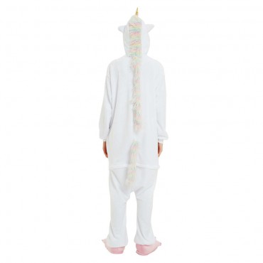 Rainbow Tail Pegasus Costume Unicorn Pajama Onesie Kigurumi Jumpsuit