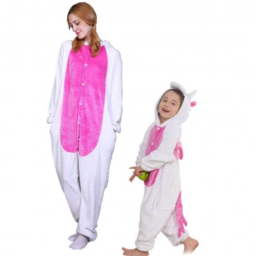 Unicorn Costume Halloween Pajama Onesie Kigurumi Jumpsuit