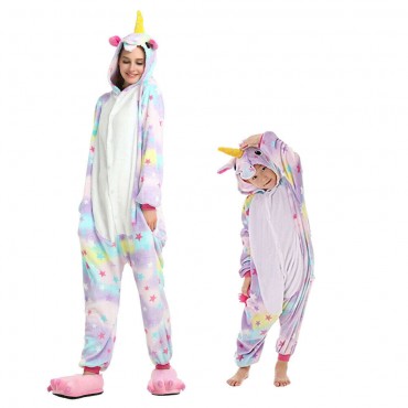 Star Pegasus Costume Unicorn Pajama Onesie Kigurumi Jumpsuit 