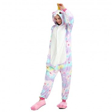 Star Pegasus Costume Unicorn Pajama Onesie Kigurumi Jumpsuit 