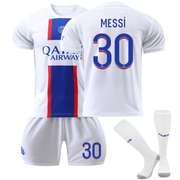 22/23 PSG Paris Saint German Messi N. 30 2nd Away Game Kids Men Football Jersey Kits