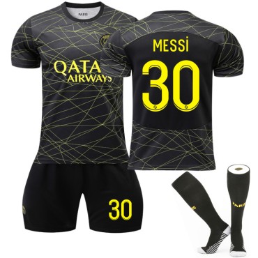 22/23 PSG Paris Saint German Messi N. 30 3rd Away Game Kids Men Football Jersey Kits