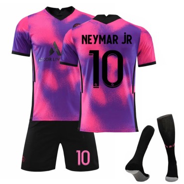 20/21 PSG Paris Saint German Neymar N. 10 3rd Away Game Kids Men Football Jersey Kits