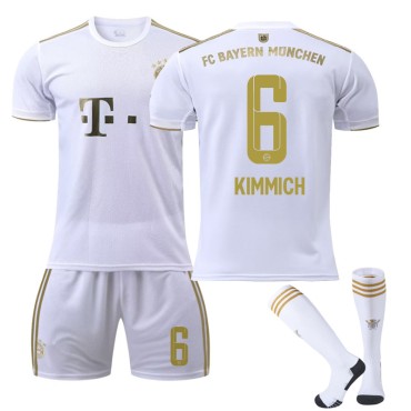 22/23 Bayern Munich Kimmich N. 6 Away Game Kids Men Football Jersey Kits