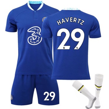 22/23 Chelsea Havertz N. 29 Home Field Kids Men Football Jersey Kits