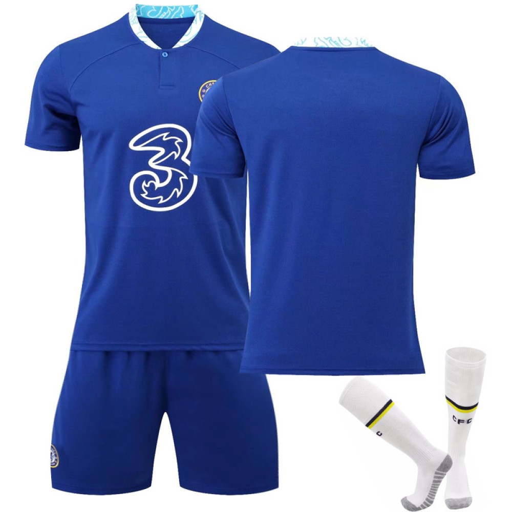 22/23 Chelsea Home Field Kids Men Football Jersey Kits