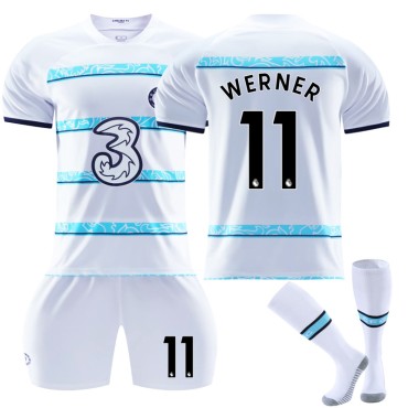 22/23 Chelsea Werner N. 11 Away Game Kids Men Football Jersey Kits