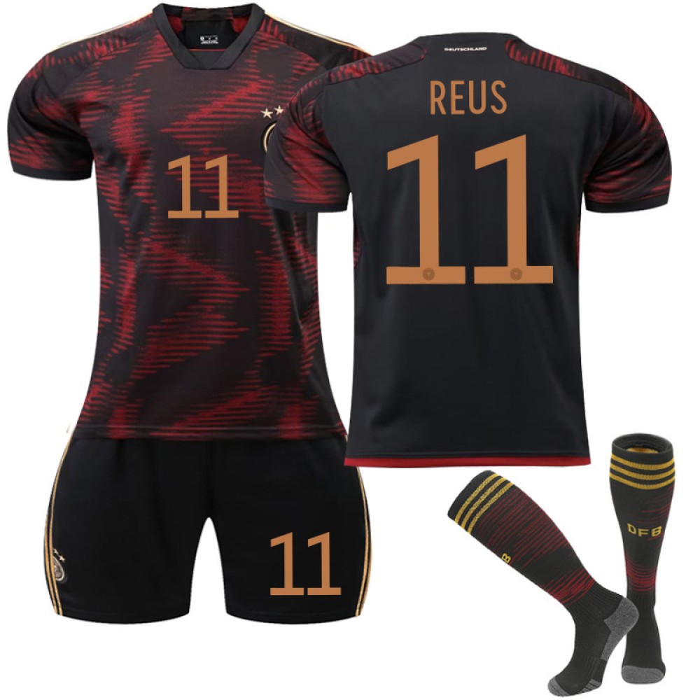 22/23 Germany REUS N. 11 Away Game Kids Men Football Jersey Kits