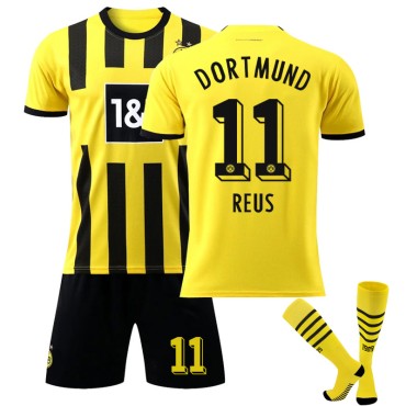 22/23 Dortmund REUS N. 11 Home Field Kids Men Football Jersey Kits