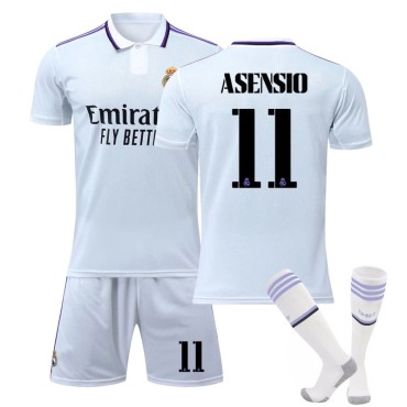 22/23 Real Madird Asensio N. 11 Home Field Kids Men Football Jersey Kits