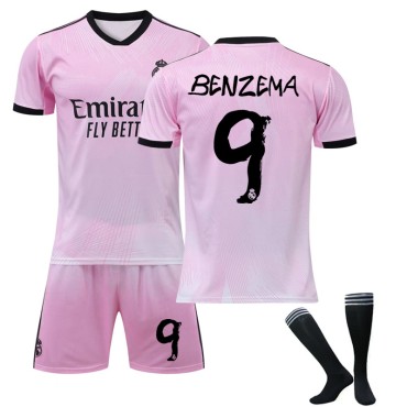 22/23 Real Madird Benzema N. 9 Special Game Kids Men Football Jersey Kits