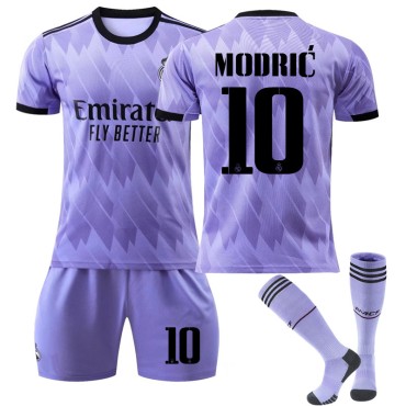 22/23 Real Madird Modric N. 10 Away Game Kids Men Football Jersey Kits