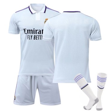 22/23 Real Madird Home Field Kids Men Football Jersey Kits