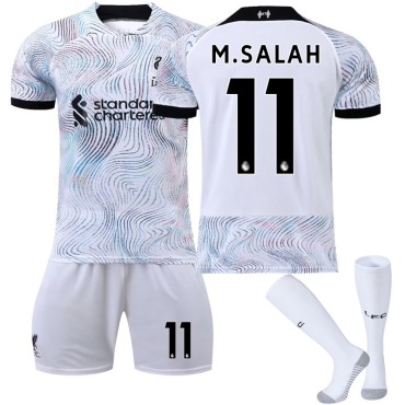 22/23 Liverpool M.Salah N. 11 Away Game Kids Men Football Jersey Kits