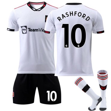 22/23 Manchester United Rashfood N. 10 Away Game Kids Men Football Jersey Kits