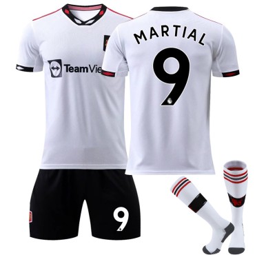 22/23 Manchester United Martial N. 9 Away Game Kids Men Football Jersey Kits