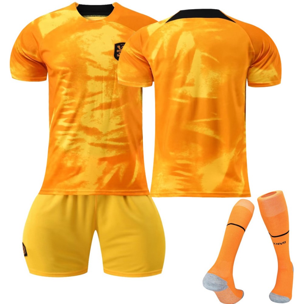 22/23 Netherland Home Field Kids Men Football Jersey Kits