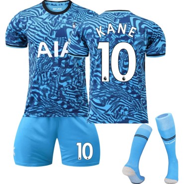 22/23 Tottenham Hotspur Kane N. 10 2nd Away Game Kids Men Football Jersey Kits