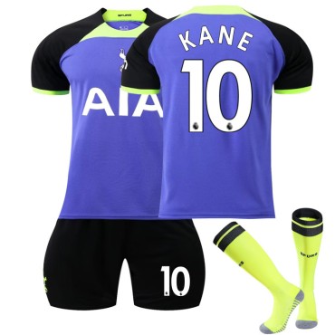 22/23 Tottenham Hotspur Kane N. 10 Away Game Kids Men Football Jersey Kits