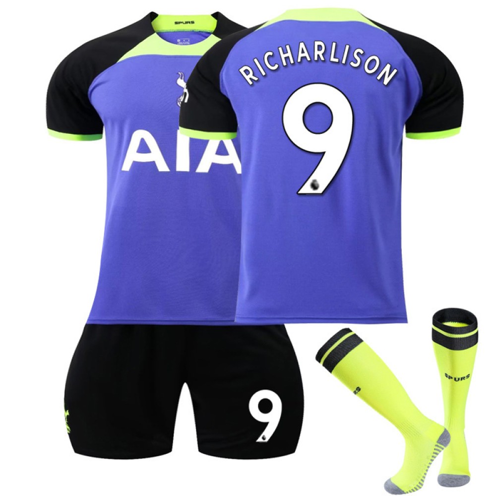 22/23 Tottenham Hotspur Richarlison N. 9 Away Game Kids Men Football Jersey Kits