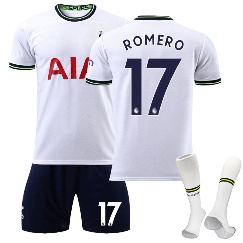 22/23 Tottenham Hotspur Romero N. 17 Home Field Kids Men Football Jersey Kits