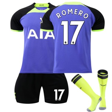 22/23 Tottenham Hotspur Romero N. 17 Away Game Kids Men Football Jersey Kits