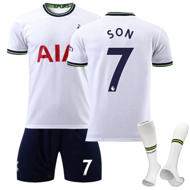 22/23 Tottenham Hotspur SON N. 7 Home Field Kids Men Football Jersey Kits