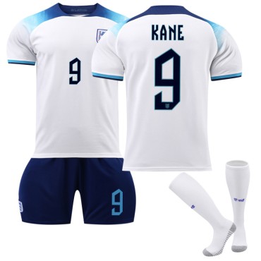 22/23 England Kane N. 9 Home Field Kids Men Football Jersey Kits