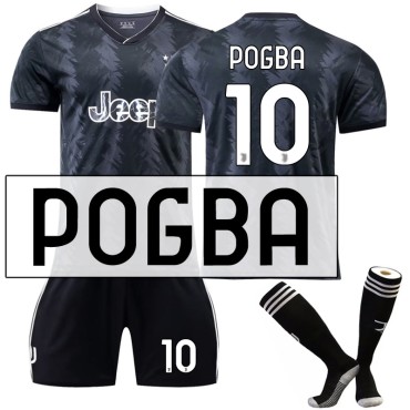 22/23 Juventus Pogba N. 10 Away Game Kids Men Football Jersey Kits