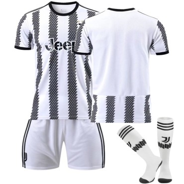 22/23 Juventus Home Field Kids Men Football Jersey Kits